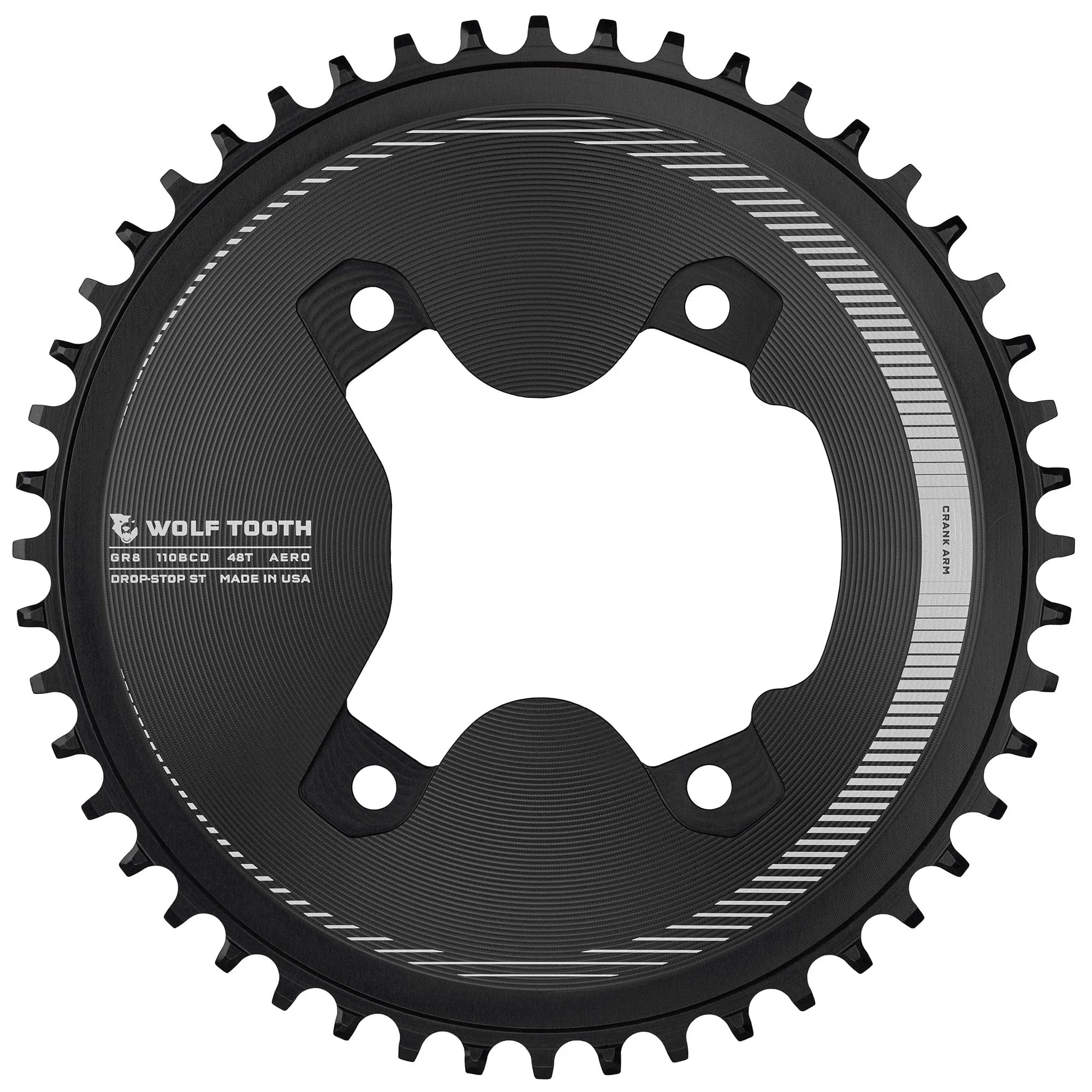 110 BCD Asymmetric 4-Bolt Chainrings for Shimano GRX Cranks - Image 14