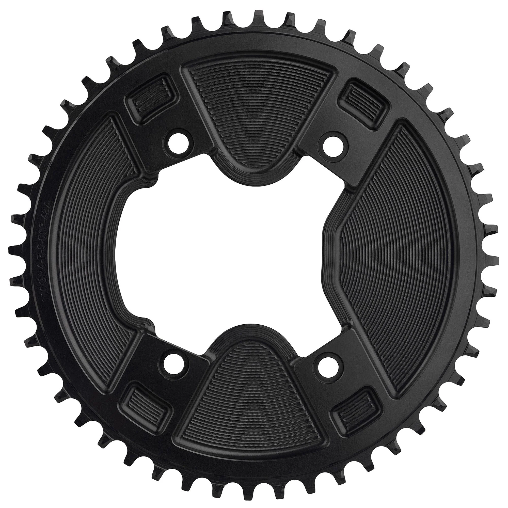Aero 110 BCD Asymmetric 4-Bolt Chainrings for Shimano GRX 800 Cranks - Image 3