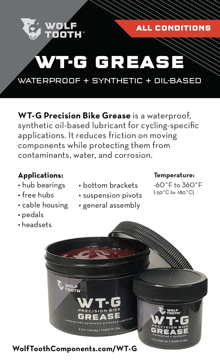 WT-G Precision Bike Grease - Image 3
